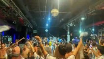 Madrid: Argentinos celebran el campeonato de la Selección en una discoteca de la ciudad