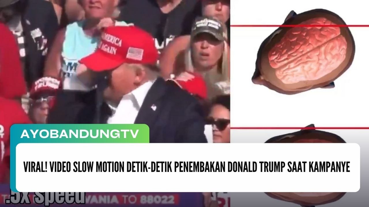Viral! Video Slow Motion Detik-Detik Penembakan Donald Trump Saat Kampanye