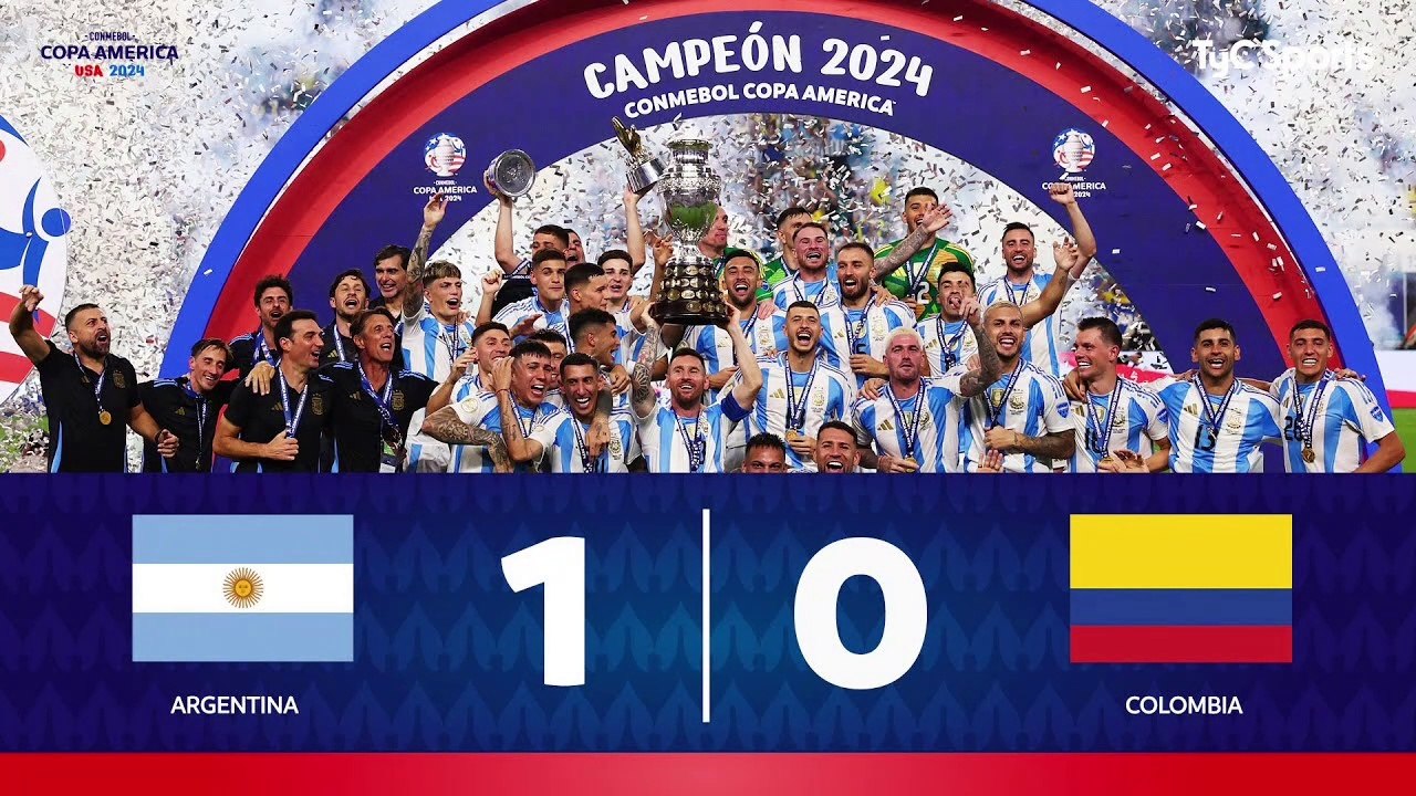 Argentina Vs Colombia 1-0 Copa America 2024 Fin...