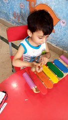 playing with xylo phone