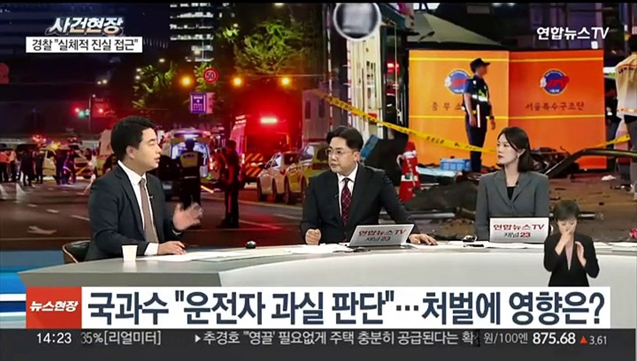 [뉴스현장] 국과수, '시청역 역주행' 사고 운전자 과실 판단