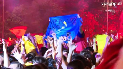 Locura en Madrid con la Eurocopa