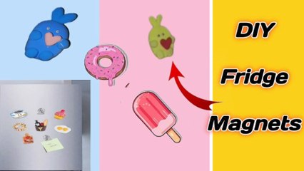 Télécharger la video: Made cute Fridge Magnets | How to make fridge magnets at home | clay craft ideas | UMNartcraft