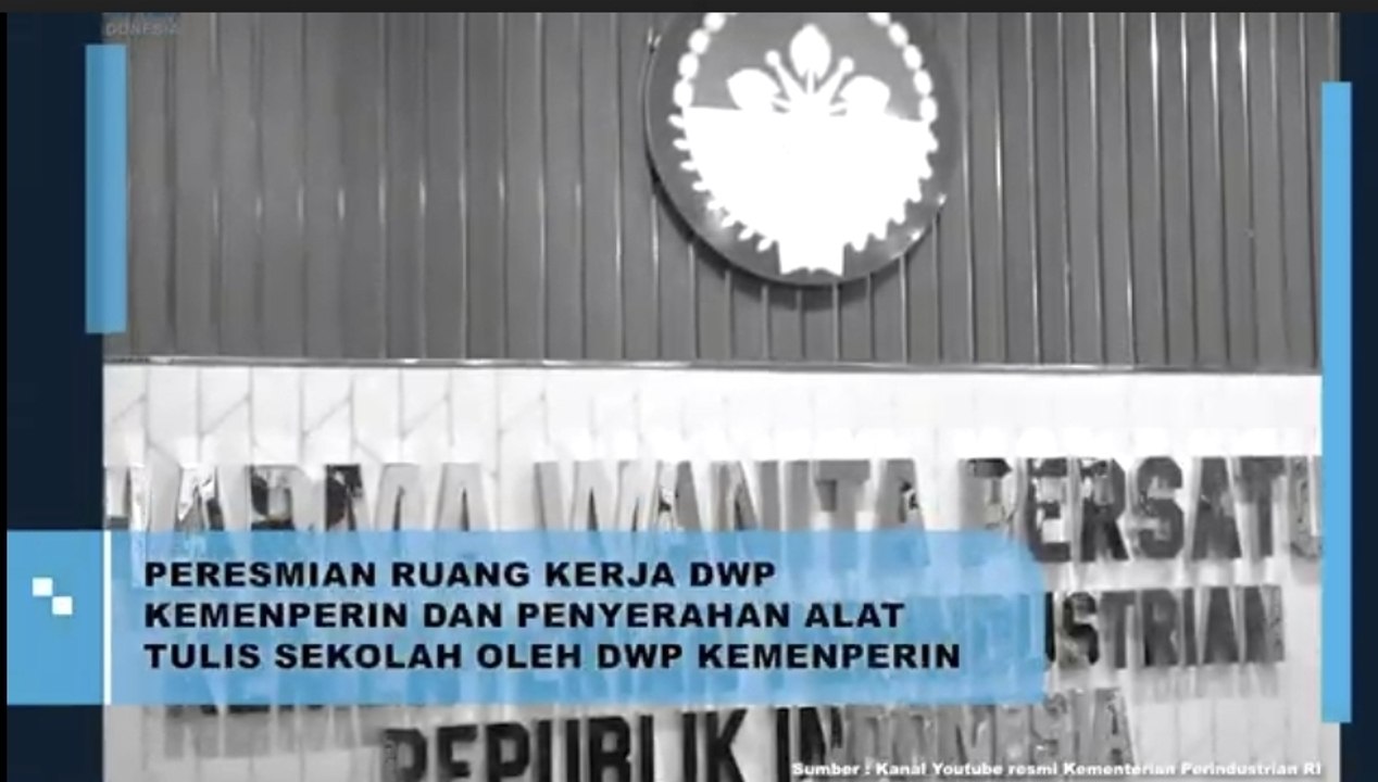 Peresmian Ruang Kerja DWP Kemenperin dan Penyerahan Alat Tulis Sekolah Oleh DWP Kemenperin