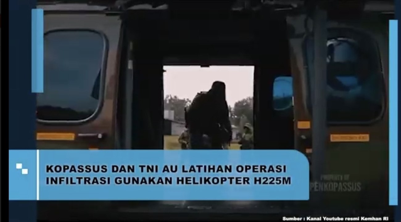 Kopassus dan TNI AU Latihan Operasi Infiltrasi Gunakan Helikopter H225M