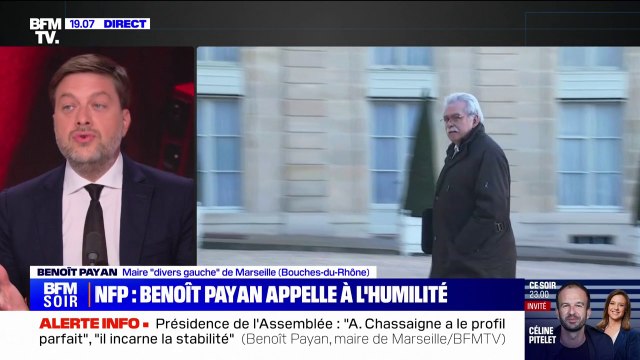 Benoît Payan (maire divers gauche de Marseille) ne voit pas comment une alliance de la droite et de LREM peut arriver devant la candidature d'André Chassaigne