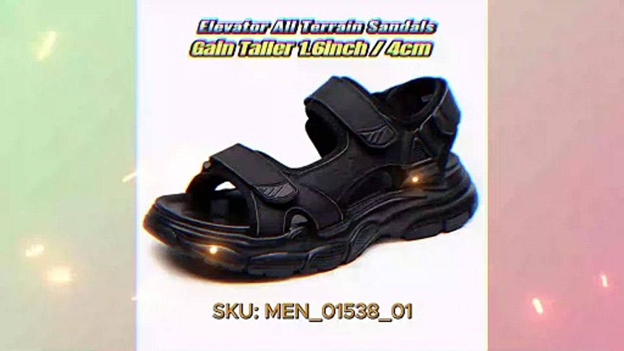 Water-Resistant Elevator Sandals Add Taller 1.6 inch / 4cm
