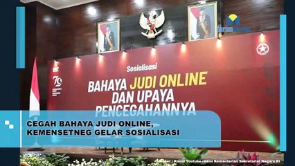 Cegah Bahaya Judi Online, Kemensetneg Gelar Sosialisasi