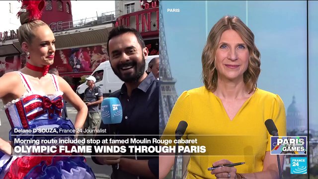 Olympic torch relay: Paris route includes stop at Moulin Rouge cabaret