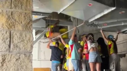 Coppa America, i tifosi senza biglietto entrano allo stadio dal condotto di ventilazione