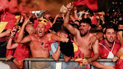 La victoria de España contra Inglaterra desde cientos de pantallas gigantes