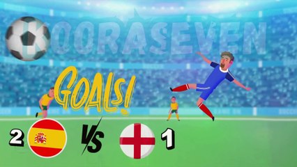 Spain vs England 2-1  All Goals & Full Match