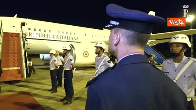 L'arrivo del Presidente della Repubblica Sergio Mattarella in Brasile per la visita ufficiale