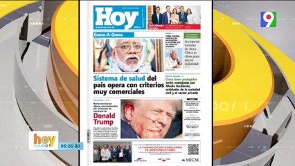 Titulares de prensa dominicana lunes 15 de julio2024 | Hoy Mismo
