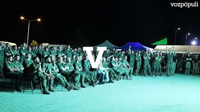 Los militares españoles desplegados en Eslovaquia disfrutaron del triunfo de España