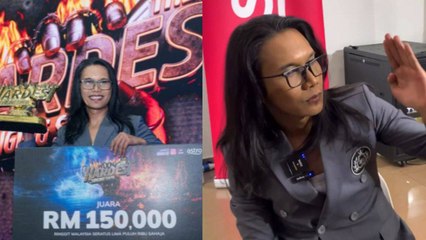 Dahsyat main drum terbalik, Aepul Roza puas hati menang The Hardest Singing Show