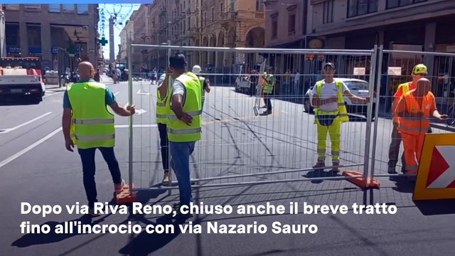 Bologna, al via i lavori del tram in via Ugo Bassi
