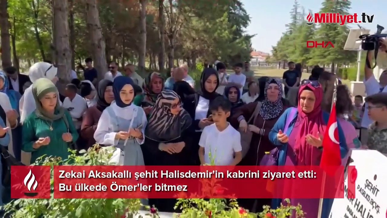 Zekai Aksakallı şehit Halisdemir'in kabrini ziyaret etti: Bu ülkede Ömer'ler bitmez