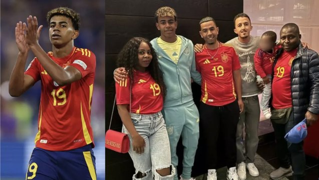 Emotivo momento de Lamine Yamal con su hermano