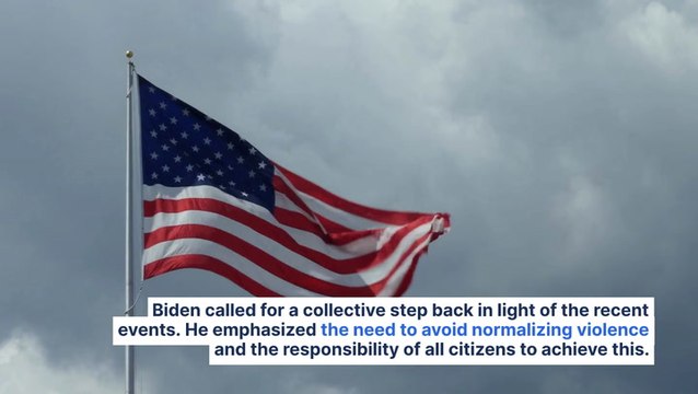 Biden Says 'Time To Cool It Down' And Urges Americans To Lower Political Rhetoric Following Trump Assassination Attempt