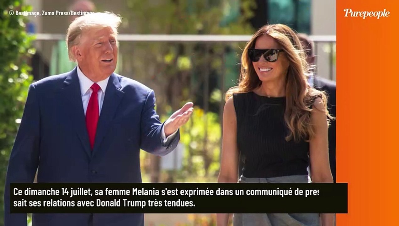 Donald Trump : Son épouse Melania, distante depuis des mois, a brisé le silence après l'attaque