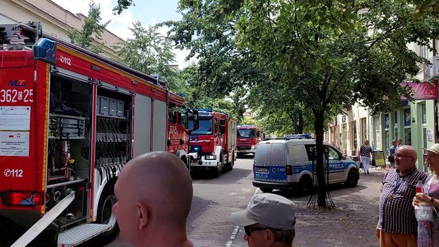 Pożar kamienicy przy ulicy 3 Maja we Włocławku