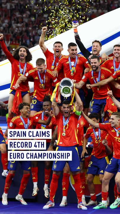 Spain are European champions as Berlin parties