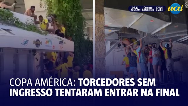 Torcedores sem ingresso tentaram invadir final da Copa América