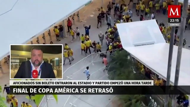 Aficionados sin boletos rompen puertas en el estadio de Miami durante la final de la Copa América