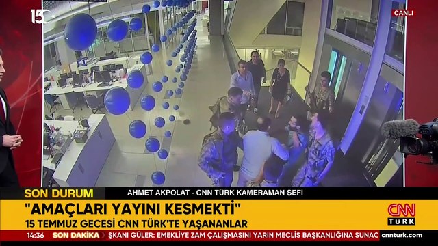 CNN TÜRK kameramanının gözünden 15 Temmuz gecesi CNN TÜRK'te yaşananlar...
