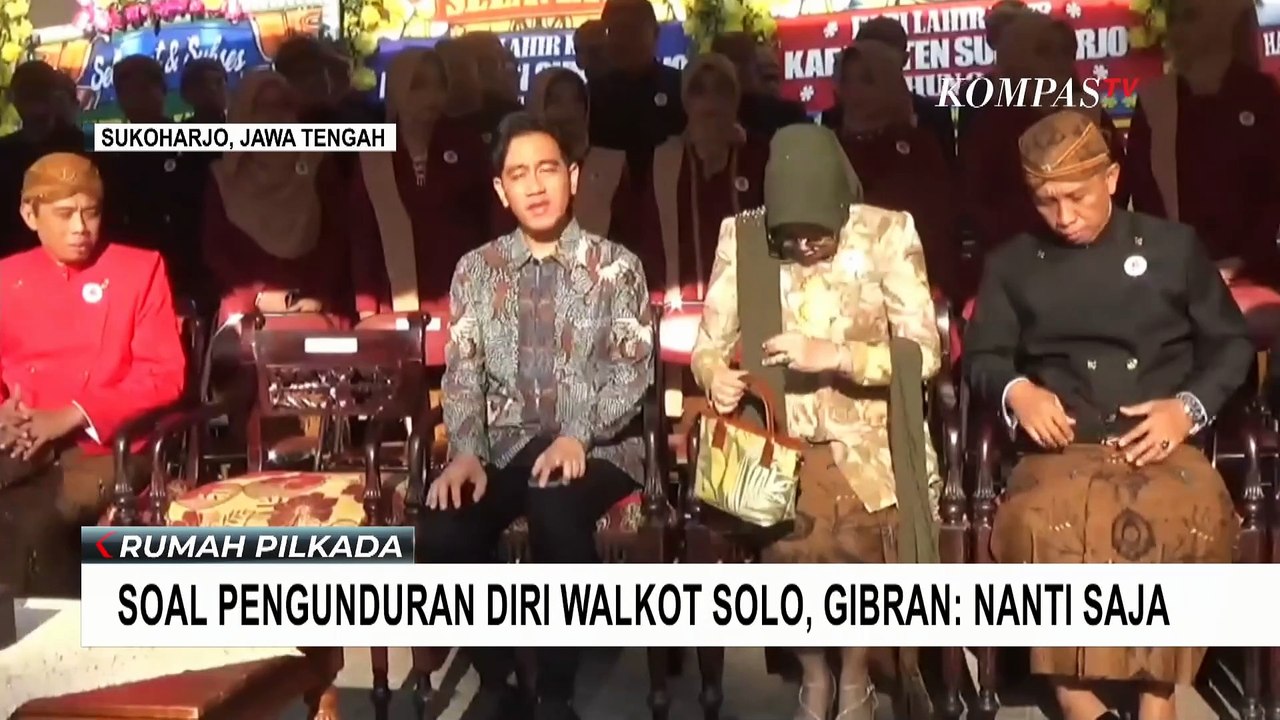 Sekda Kota Solo Bahas Pengunduran Diri Gibran dari Jabatan Wali Kota