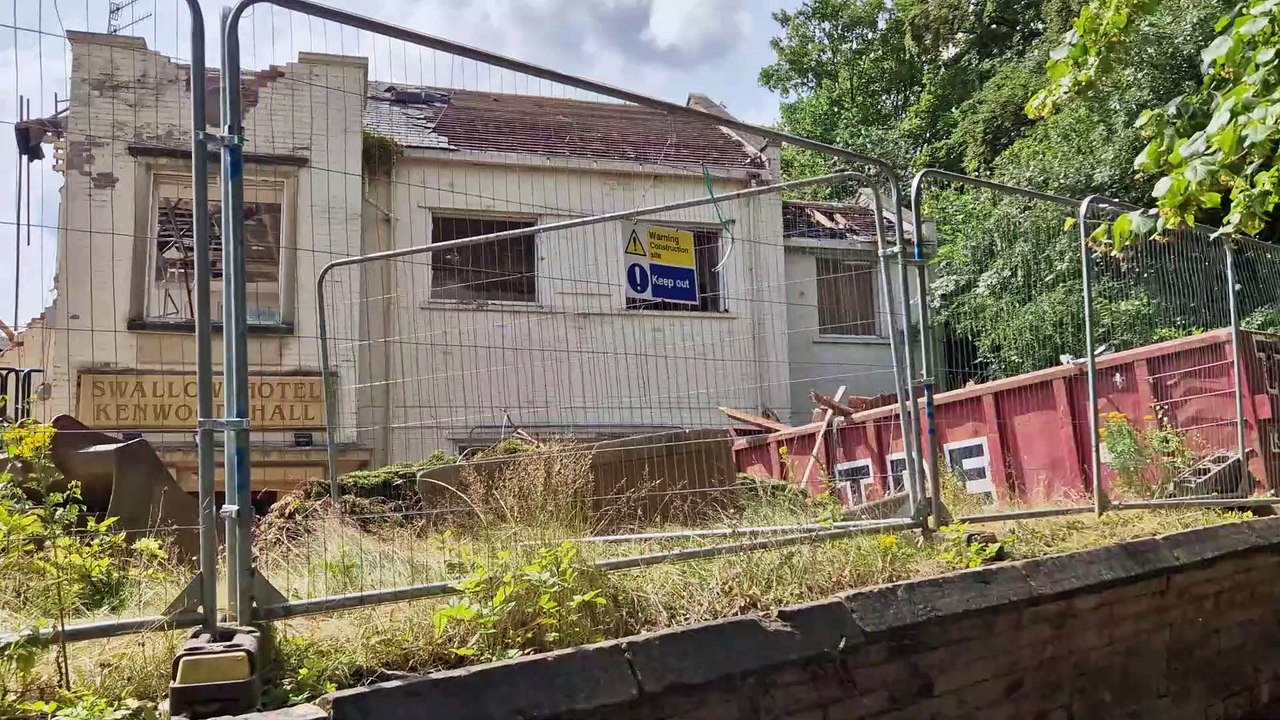 Watch as old Sheffield banqueting hall is demolished