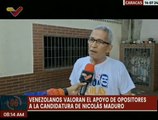 Caraqueños ven favorable el apoyo por parte de dirigentes opositores a Nicolás Maduro