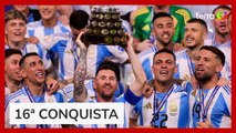 Invicta, Argentina é bicampeã consecutiva da Copa América ao bater Colômbia