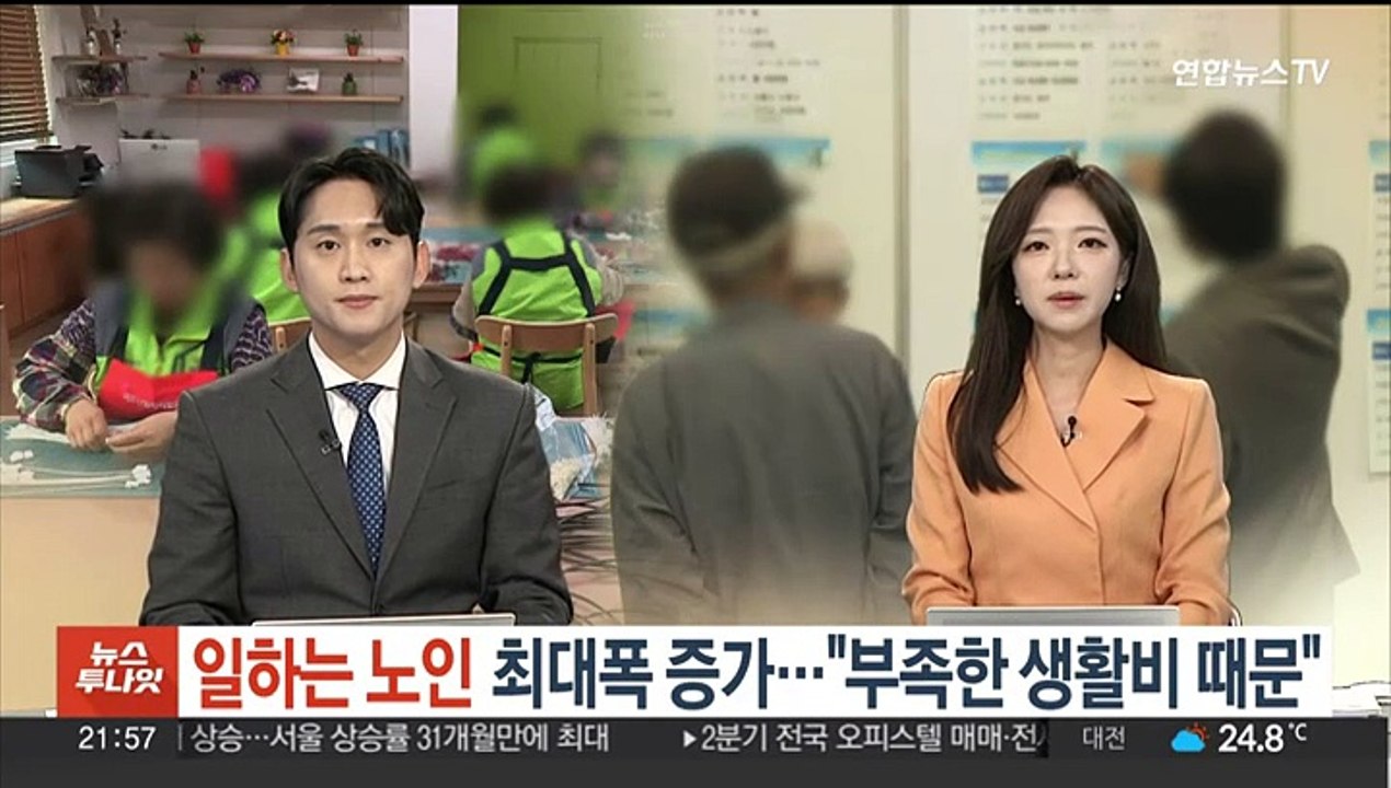 '일하는 노인' 최대폭 증가…"부족한 생활비 때문"