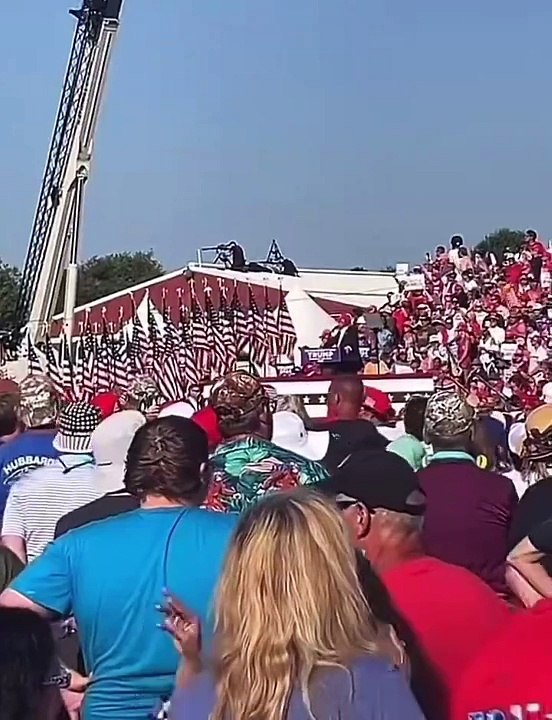 Exact video of Donald Trump's assassination attempt #donaldtrump #assisinationattempt #politics