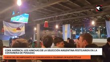Copa América: los hinchas de la selección argentina festejaron en la Costanera de Posadas