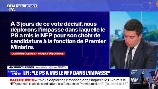 Matignon: la France insoumise suspend les discussions avec le reste de la gauche sur la formation d'un gouvernement