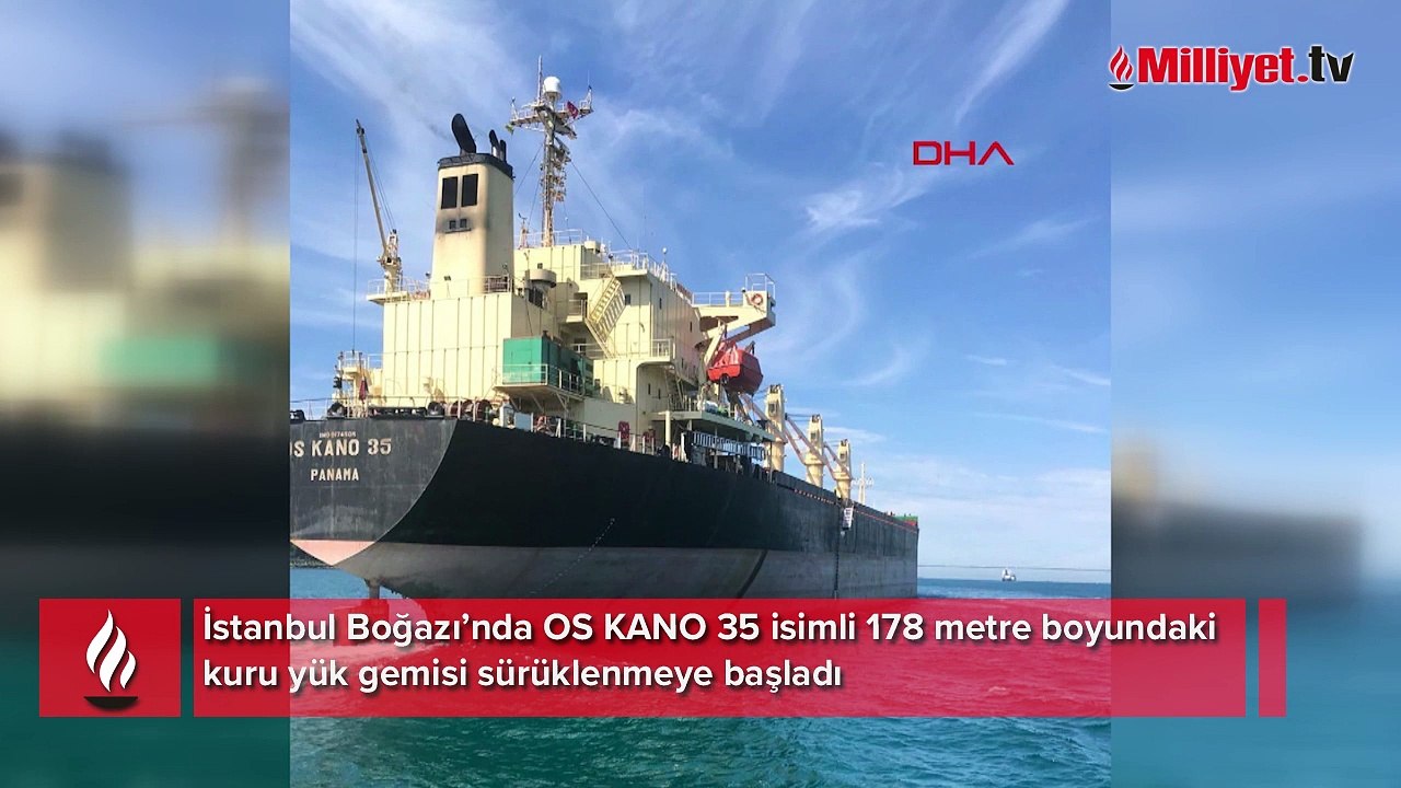 İstanbul Boğazı'nda büyük panik! Romanya'ya giden kuru yük gemisi sürükleniyor