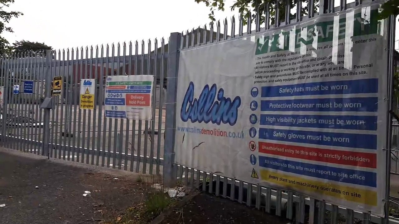 Gestamp Cannock being demolished.