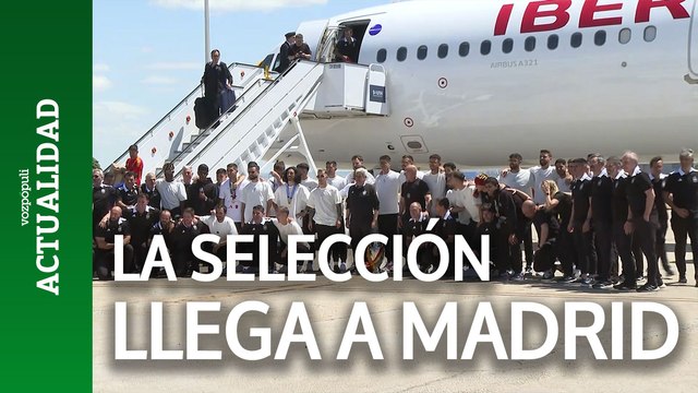La Selección Española de Fútbol ya está en Madrid