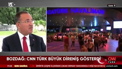 Bekir Bozdağ'dan 15 Temmuz değerlendirmesi: CNN TÜRK büyük direniş gösterdi