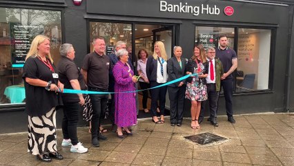 Community banking hub declared officially open in Saltash.
