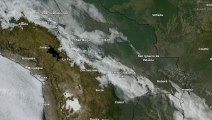 Imágenes satelitales muestran como se va disipando el frente frío