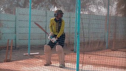 HOW TO PLAY CRICKET SIDEARM BATTING PRACTICE  IN NET.
