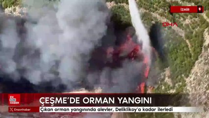 Çeşme'de orman yangını: 3 kişi yaşamını yitirdi