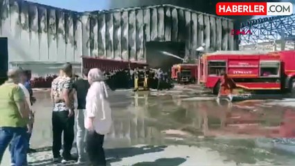 Konya'da Tarım Şirketinin Deposunda Yangın Çıktı