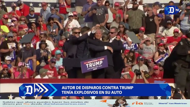 Autor de disparos contra Trump tenía explosivos en su auto | El Diario en 90 segundos
