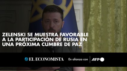 Zelenski se muestra favorable a la participación de Rusia en una próxima cumbre de paz