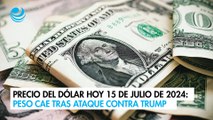Precio del dólar hoy 15 de julio de 2024: Peso cae tras ataque contra Trump